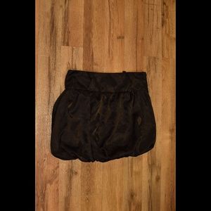 Arden B | Black Satin Mini Skirt
